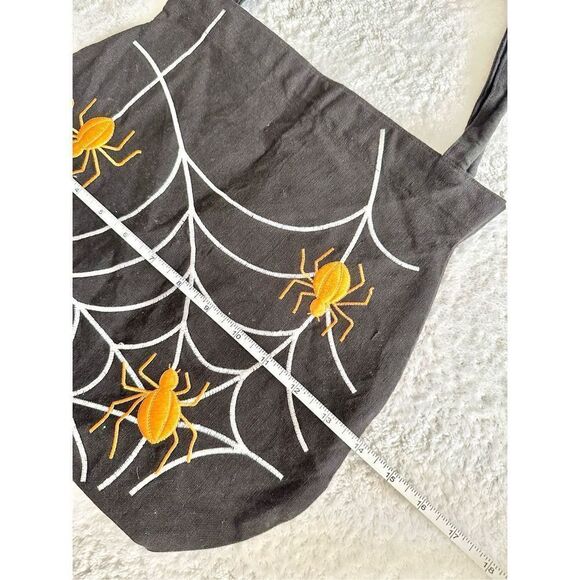 Halloween candy bag 100% cotton spider’s in a web - Picture 3 of 4